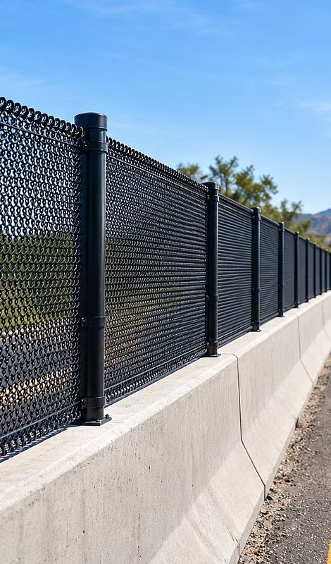 Malla antideslumbrante para infraestructura vial